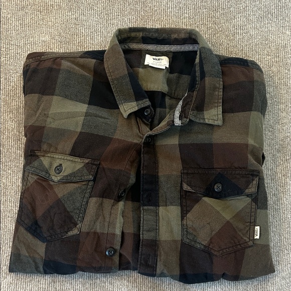 Vans Plaid Button Down Shirt - Picture 1 of 10